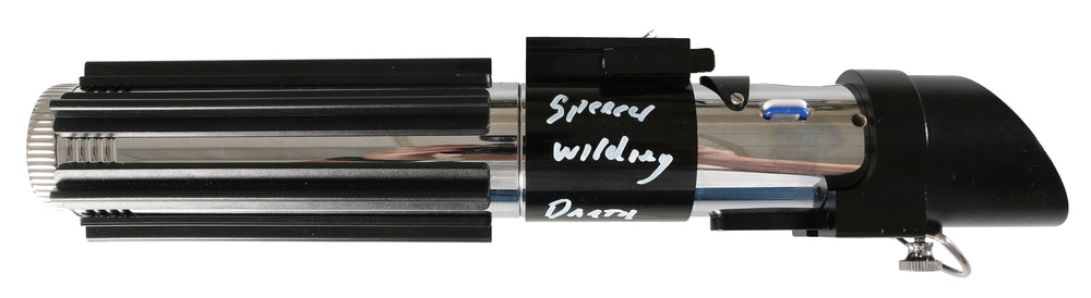 Darth Vader from Rogue One: A Star Wars Story Prop Replica Lightsaber by Argo Sabers Signed by Spencer Wilding with Character Name