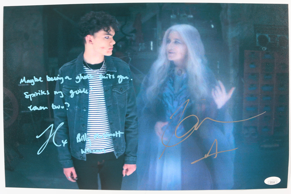 Joe Locke as Wiccan & Kathryn Hahn as Agatha Harkness in Agatha All Along (JSA) Signed 11x17 Photo with Character Name & Quote