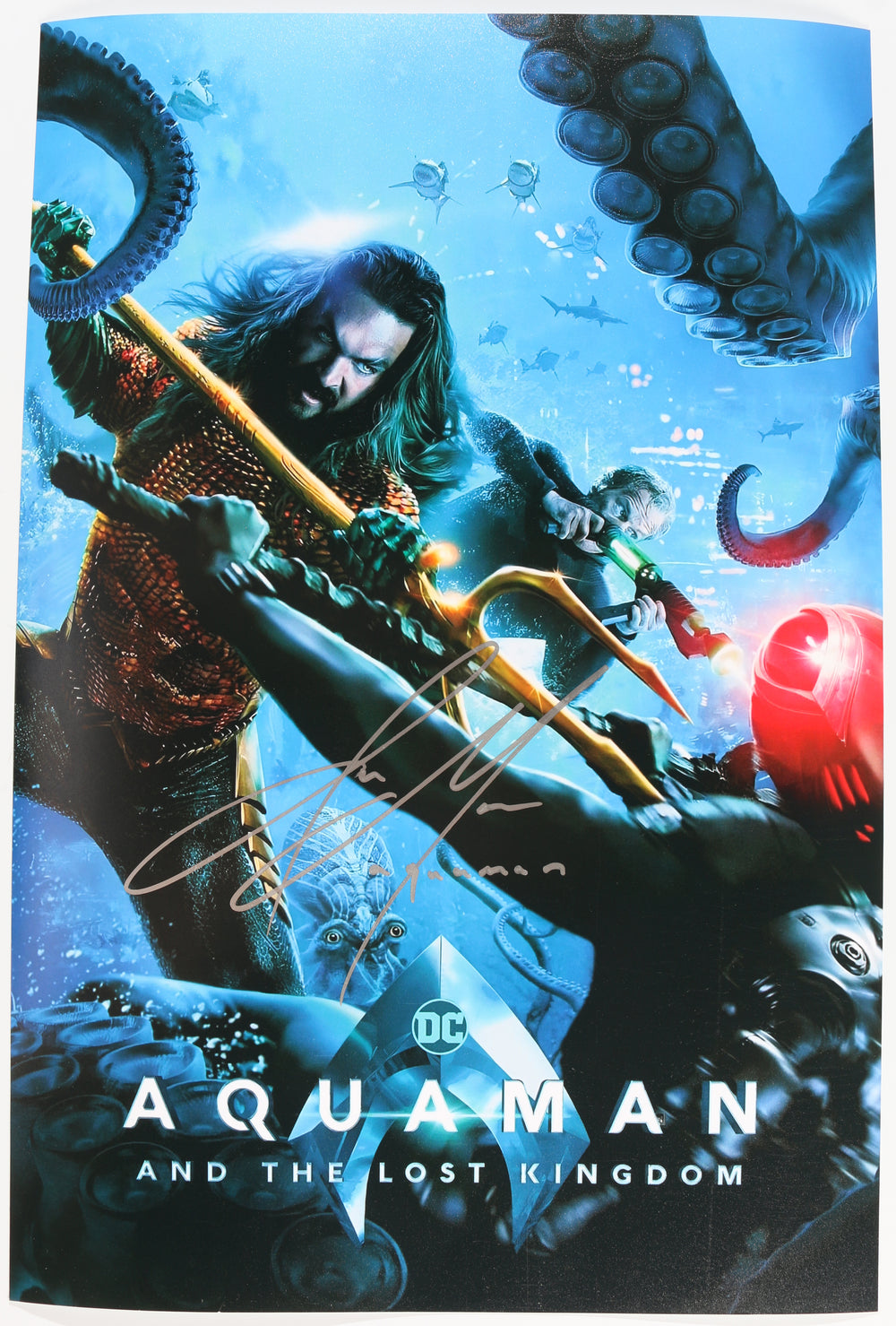 Jason Momoa as Aquaman in Aquaman & the Lost Kingdom Signed 12x18 Mini Poster with Character Name