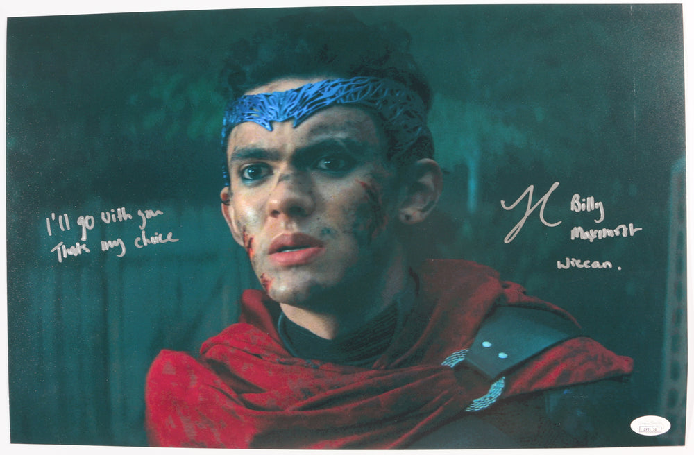 Joe Locke as Wiccan in Agatha All Along (JSA) Signed 11x17 Photo with Character Name & Quote