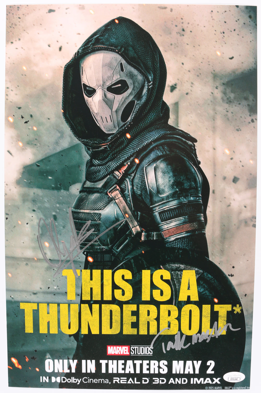 Olga Kurylenko as Taskmaster in Marvel's Thunderbolts* / The New Avengers (JSA) Signed 11x17 Photo with Character Name