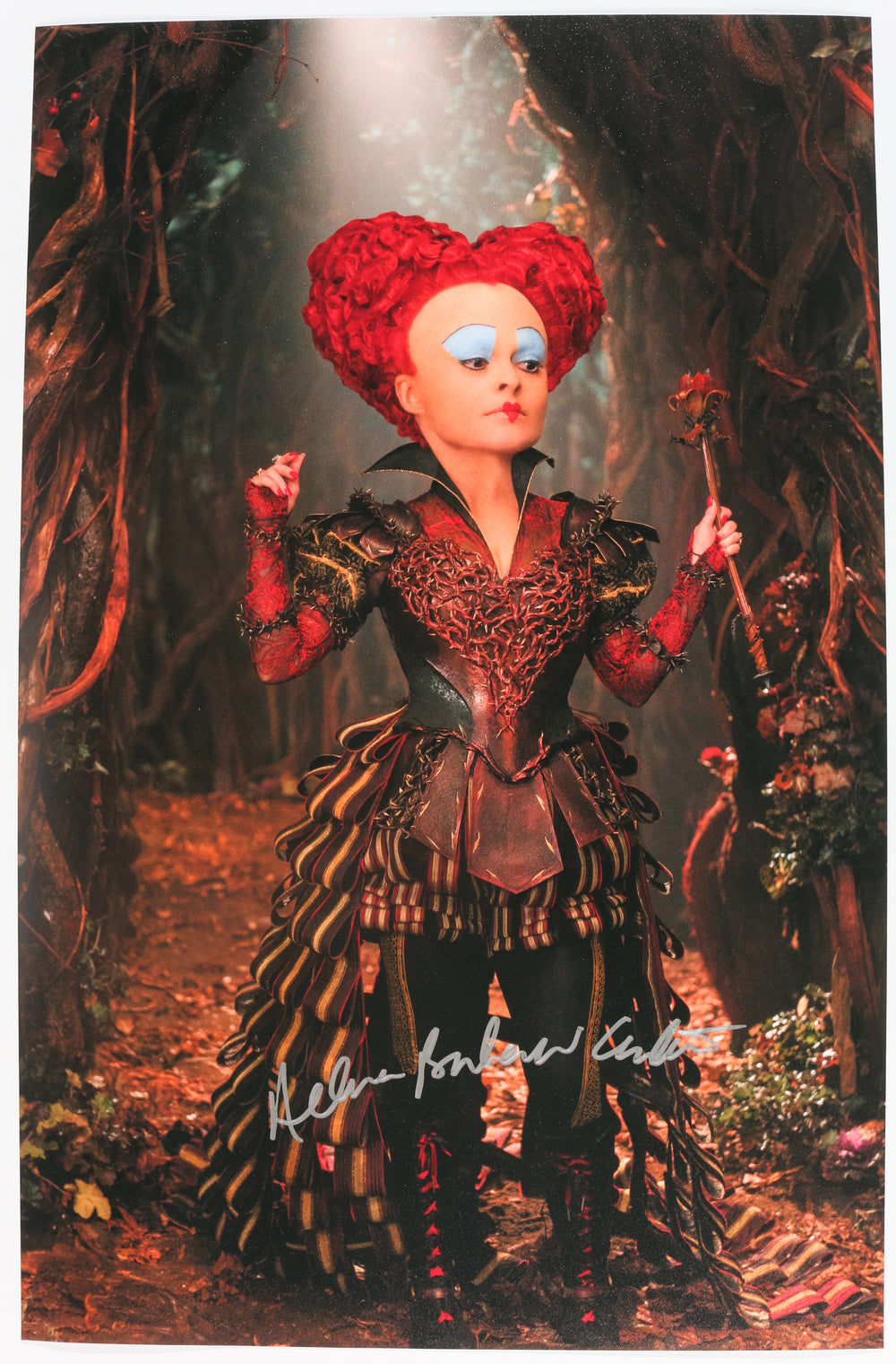 Helena Bonham Carter as Red Queen in Alice Through the Looking Glass Signed 11x17 Photo