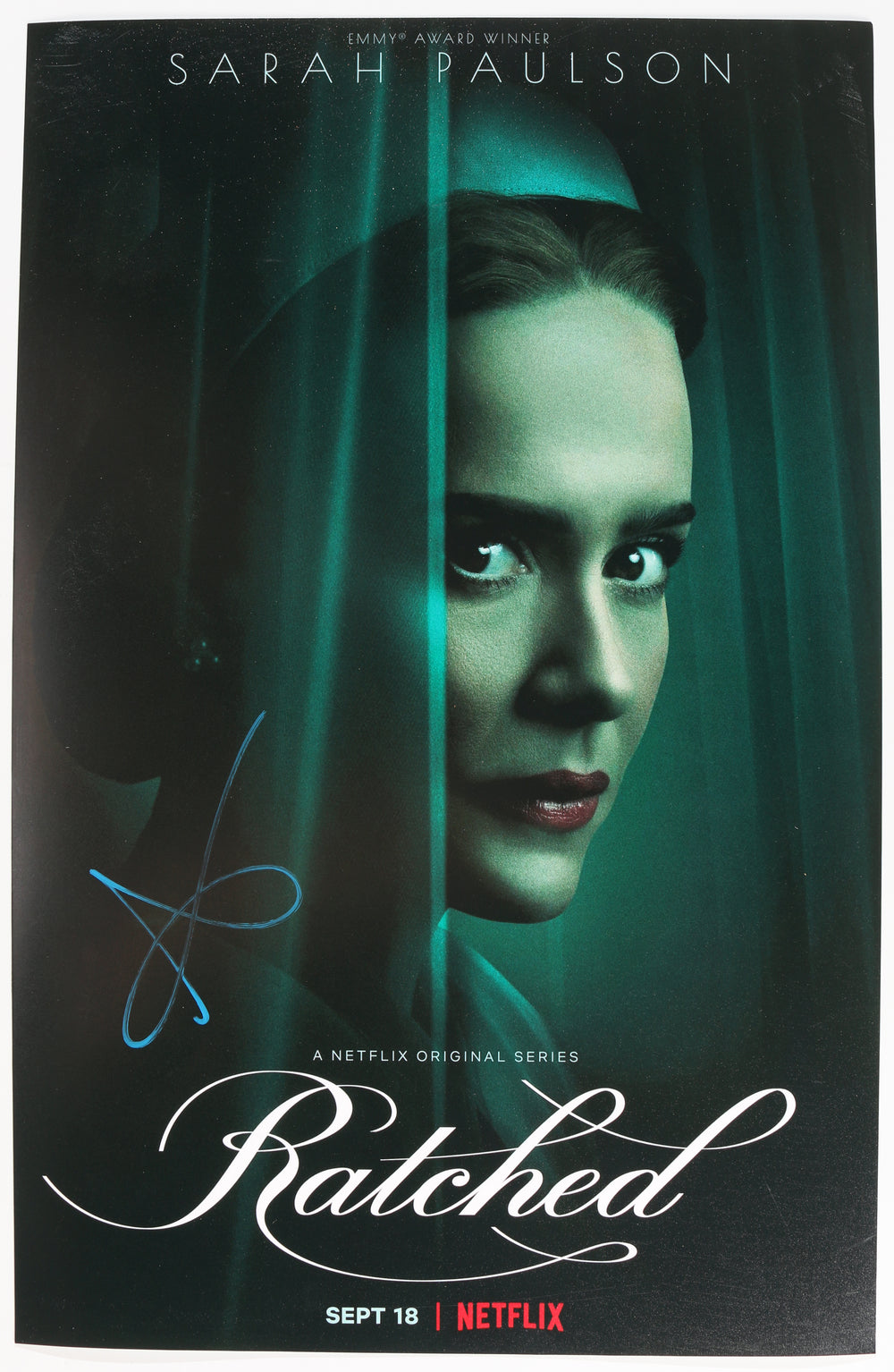 Sarah Paulson as Nurse Ratched in Ratched Signed 11x17 Mini Poster