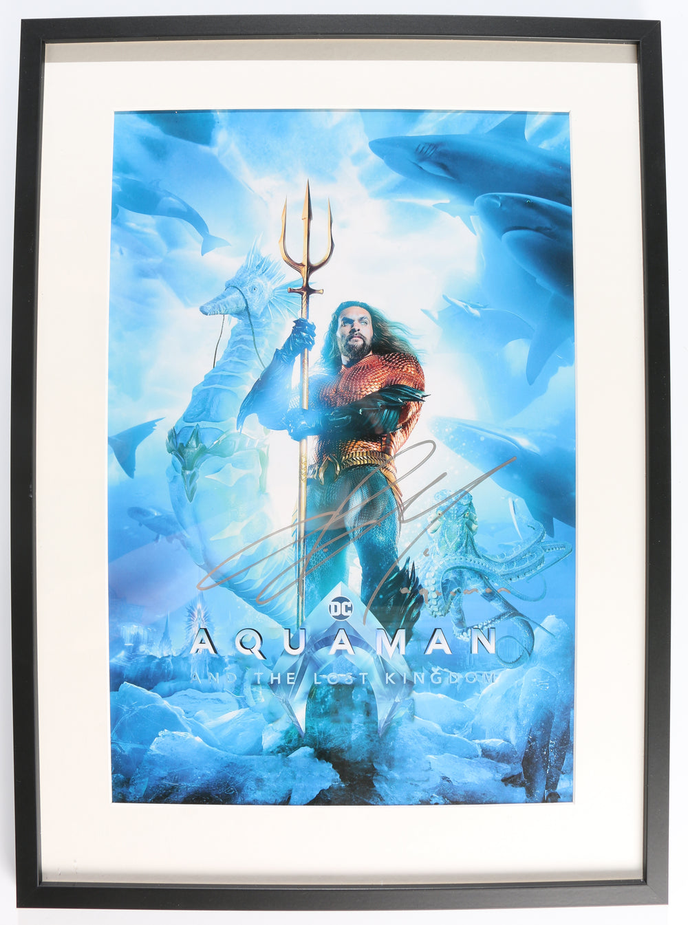 Jason Momoa as Aquaman in Aquaman & the Lost Kingdom Signed 12x18 Mini Poster with Character Name
