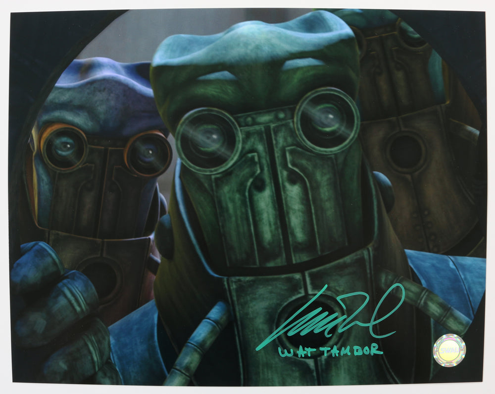 Matthew Wood as Wat Tambor in Star Wars: The Clone Wars (SWAU) Signed 11x14 Photo