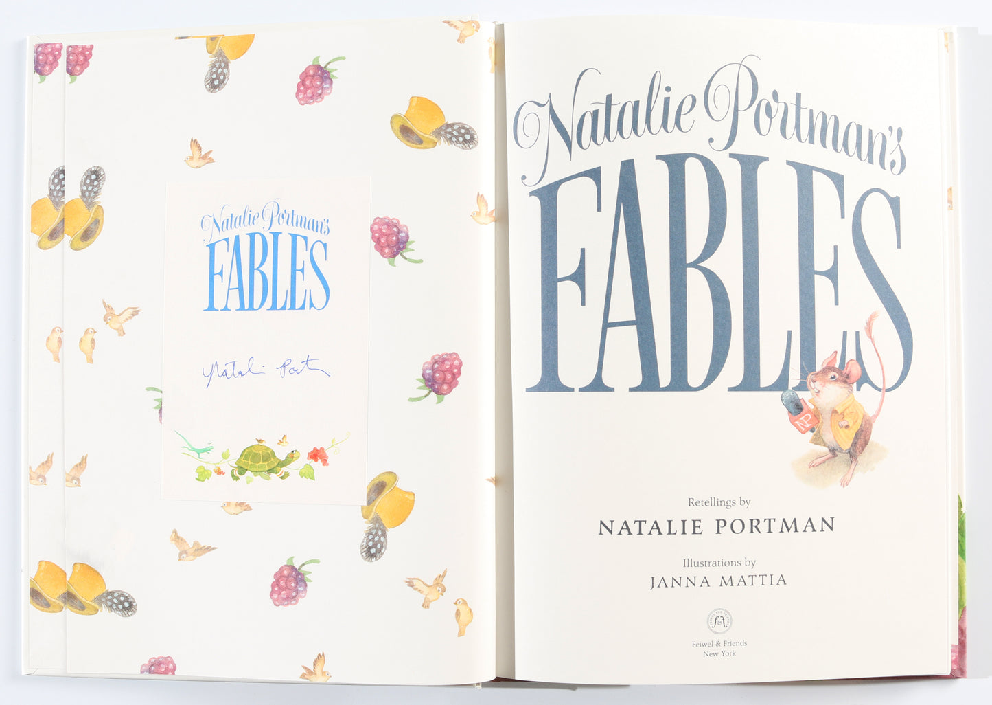 
                  
                    Natalie Portman's Fables Hardcover Children's Picture Book Signed by Natalie Portman
                  
                