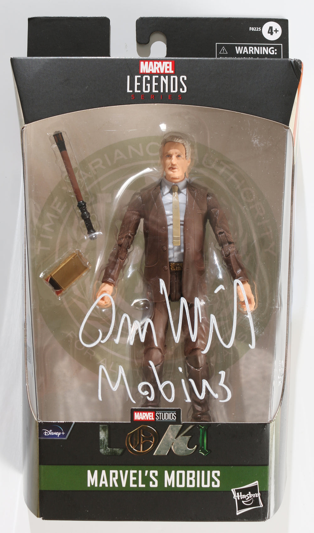 Owen Wilson as Mobius in Loki (SWAU) Signed Hasbro Legends Series Action Figure with Character Name