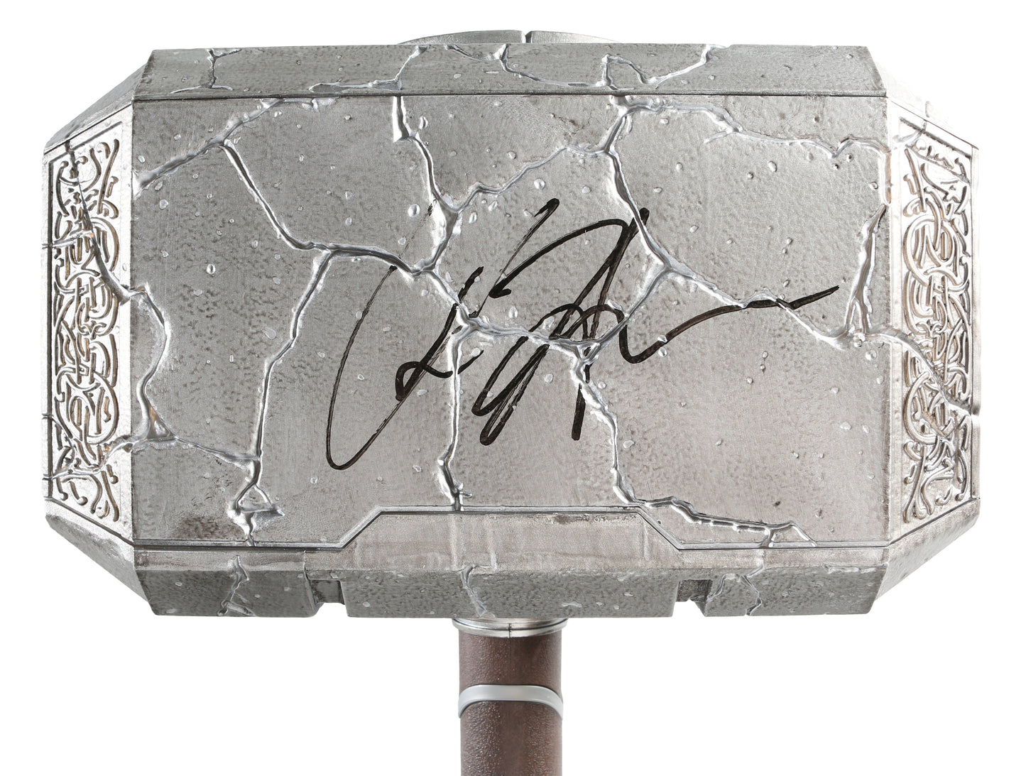 
                  
                    Marvel Legends Mighty Thor Mjolnir Prop Replica Hasbro Legends Series Electronic Cracked Hammer from Thor: Love & Thunder Signed by Chris Hemsworth
                  
                