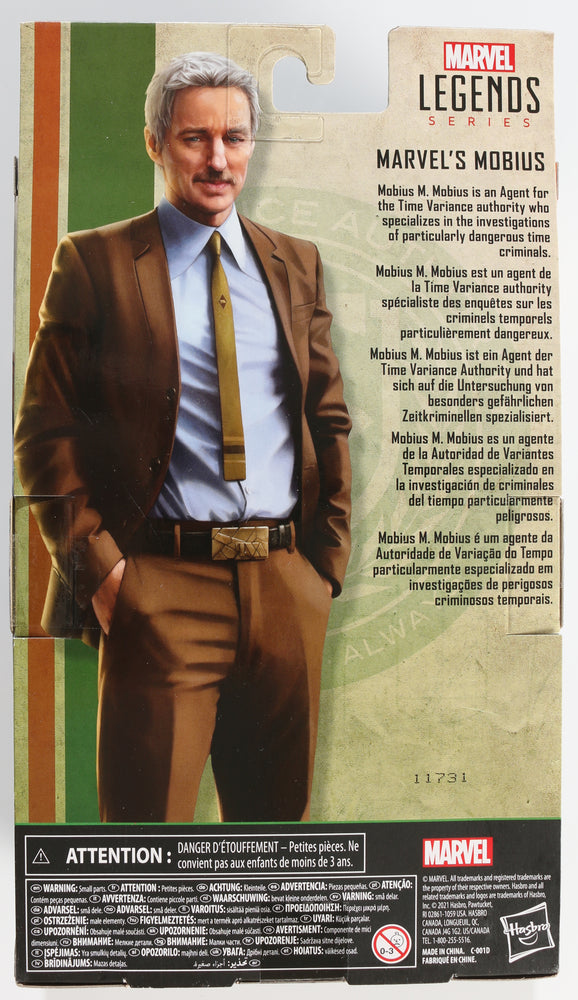 
                  
                    Owen Wilson as Mobius in Loki (SWAU) Signed Hasbro Legends Series Action Figure with Character Name
                  
                