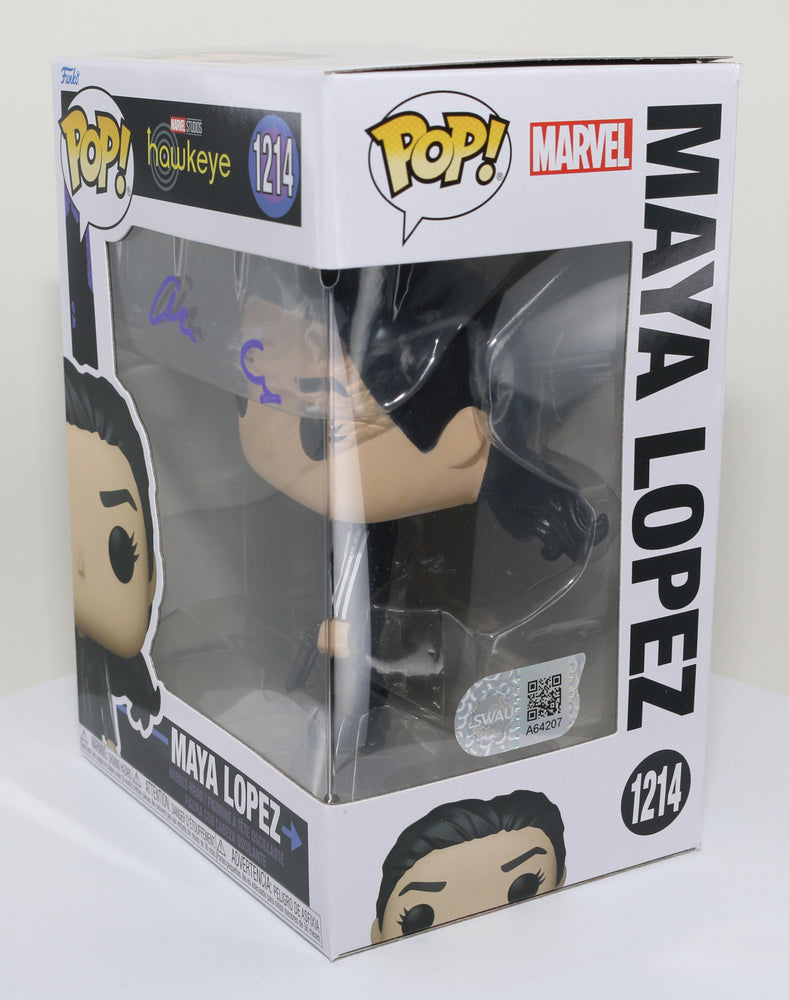 
                  
                    Alaqua Cox as Maya Lopez in Hawkeye (SWAU) Signed Funko POP! #1214
                  
                