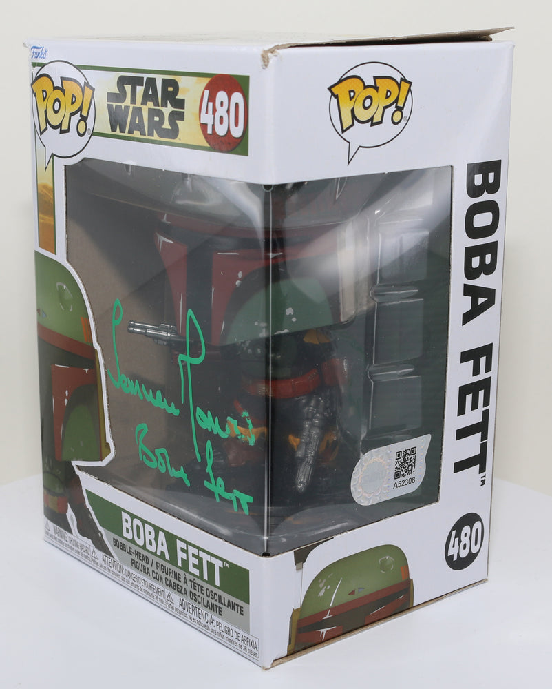 
                  
                    Temuera Morrison as Boba Fett in Star Wars: The Book of Boba Fett (SWAU) Signed Funko POP! #480 with Character Name
                  
                