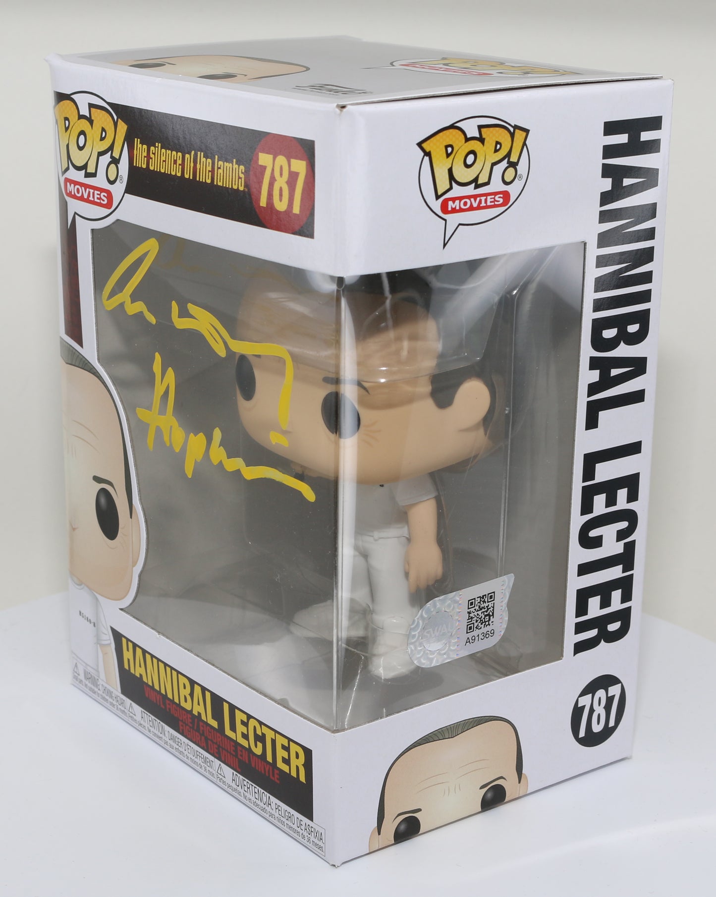 
                  
                    Anthony Hopkins as Hannibal Lecter The Silence of the Lambs (SWAU) Signed POP! Funko #787
                  
                