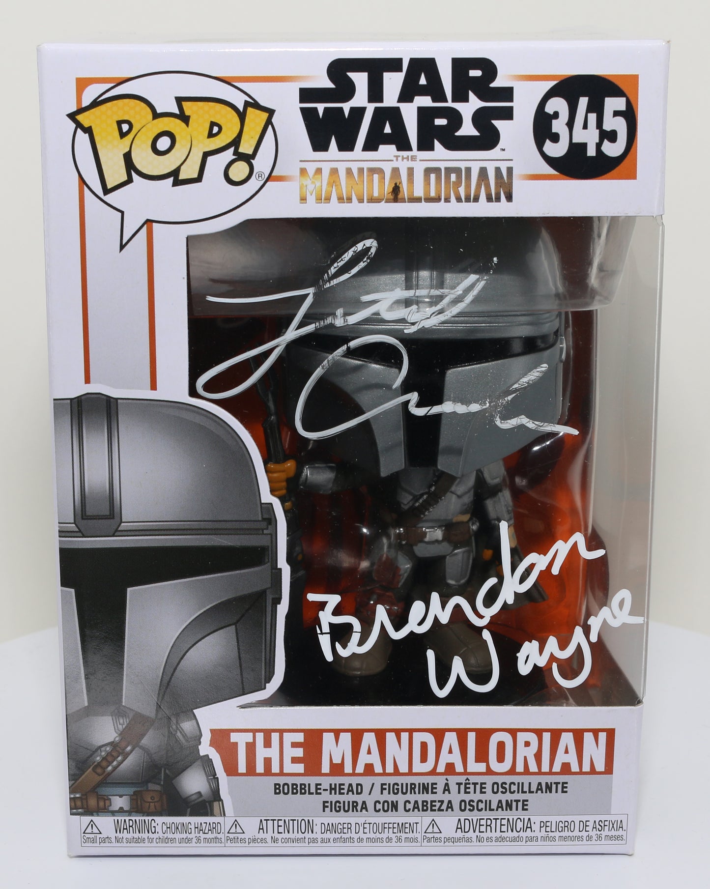 
                  
                    Lateef Crowder and Brendan Wayne as The Mandalorian in Star Wars: The Mandalorian (SWAU) Signed Funko POP! #345
                  
                
