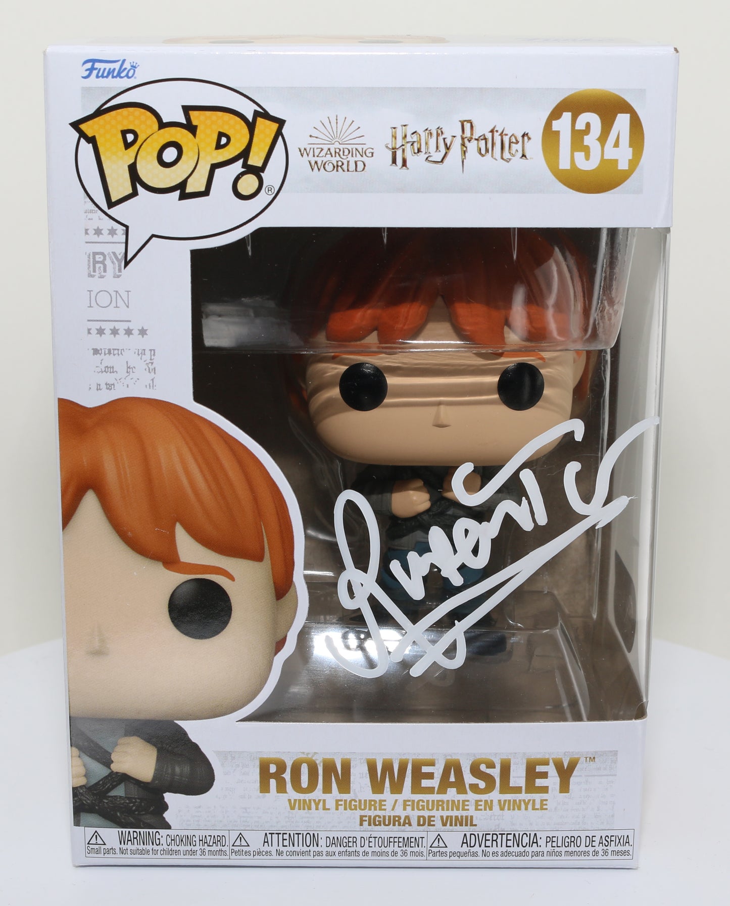 
                  
                    Rupert Grint as Ron Weasley in Harry Potter (SWAU) Signed Funko POP! #134
                  
                