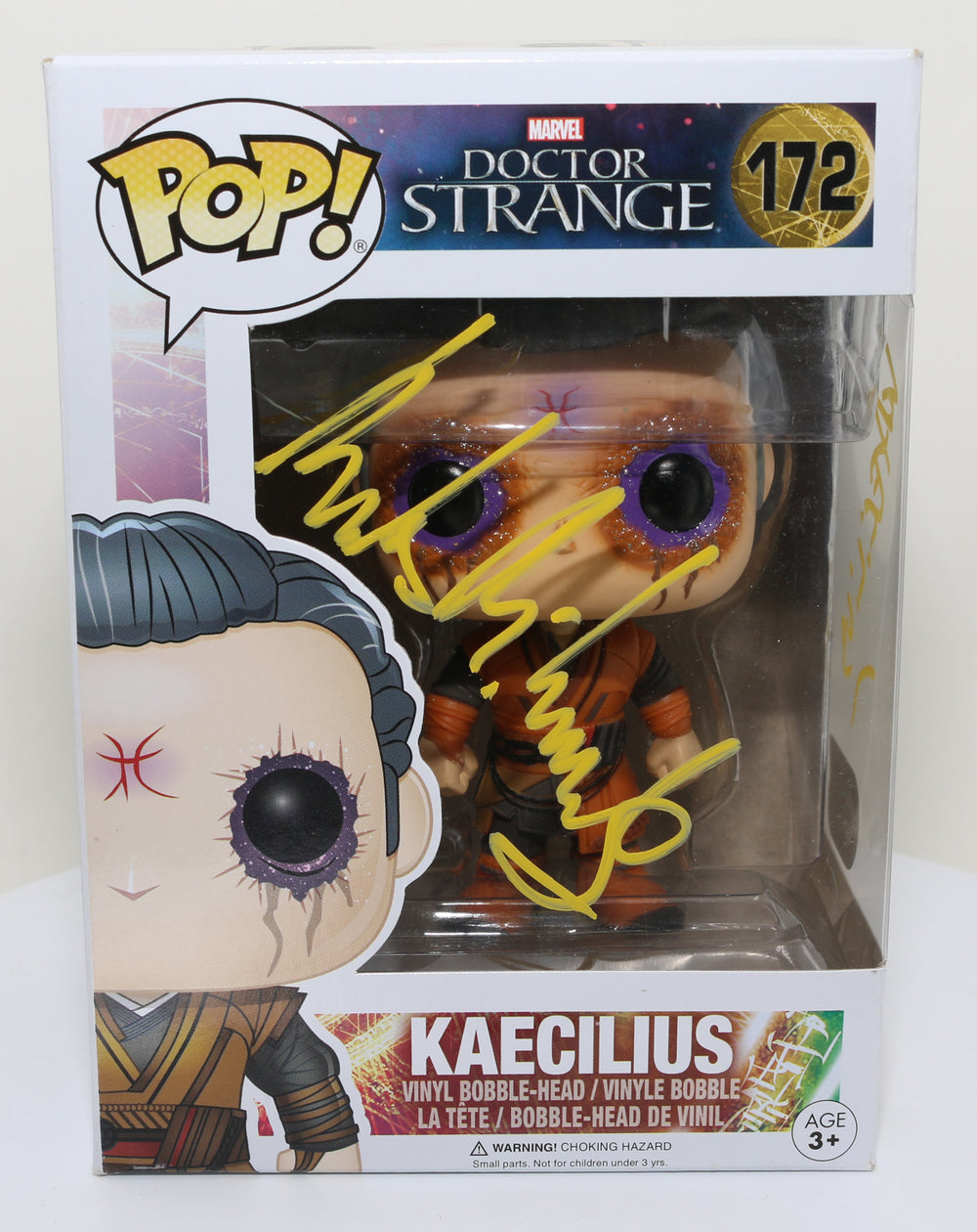 Mads Mikkelsen as Kaecilius in Doctor Strange (SWAU) Signed POP! Funko #172 with Character Name