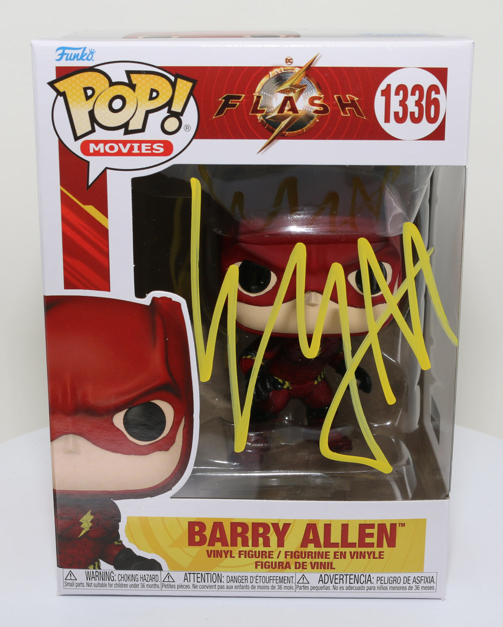 Ezra Miller as Barry Allen in The Flash (Celebrity Authentics) Signed Funko POP! #1336