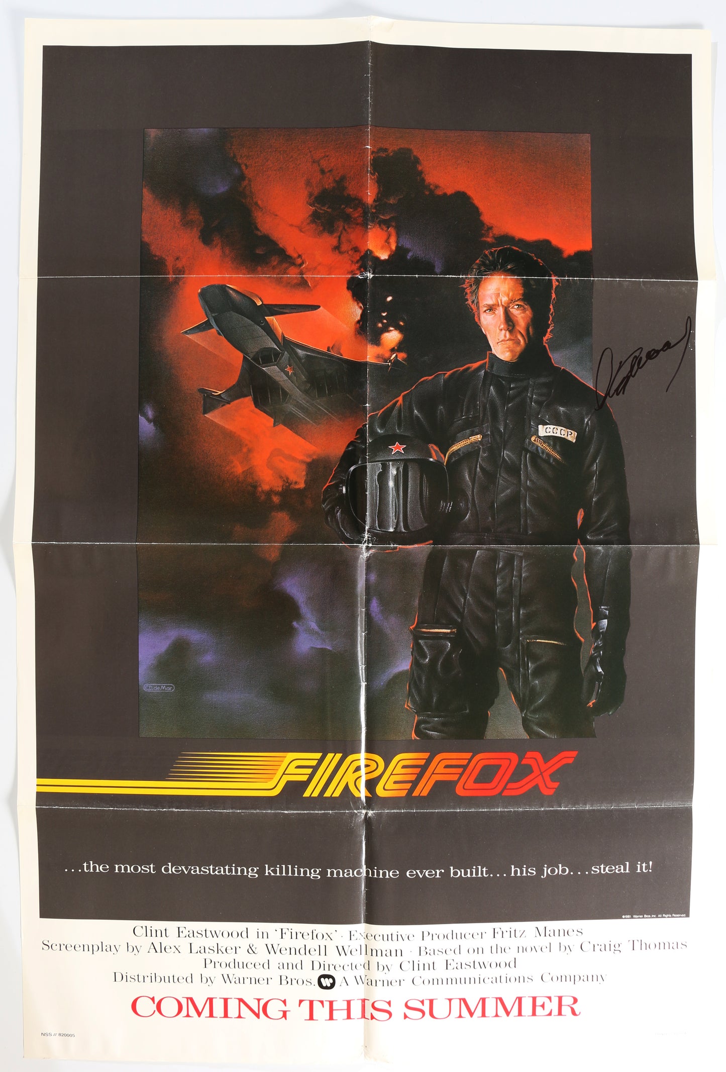 
                  
                    Clint Eastwood as Major Mitchell Gant in Firefox Signed 27x41 Folded Poster
                  
                