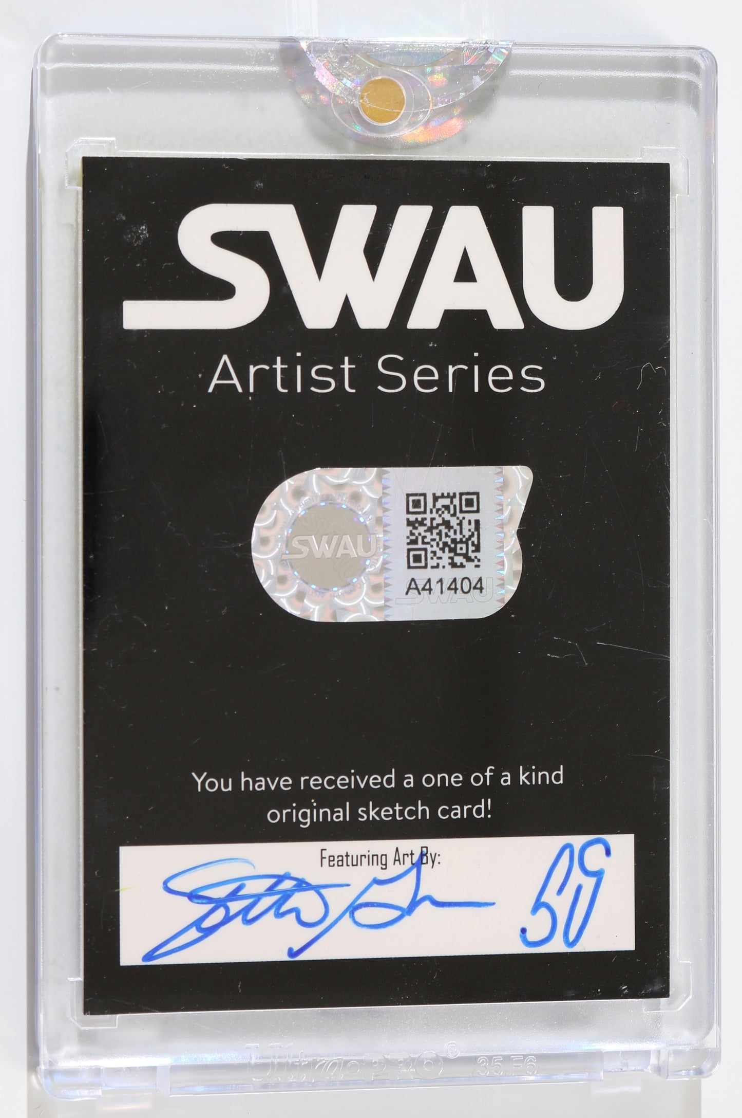 
                  
                    Terry McGovern as Stormtrooper in Star Wars: A New Hope (Encapsulated) Signed SWAU Artist Series Trading Card
                  
                