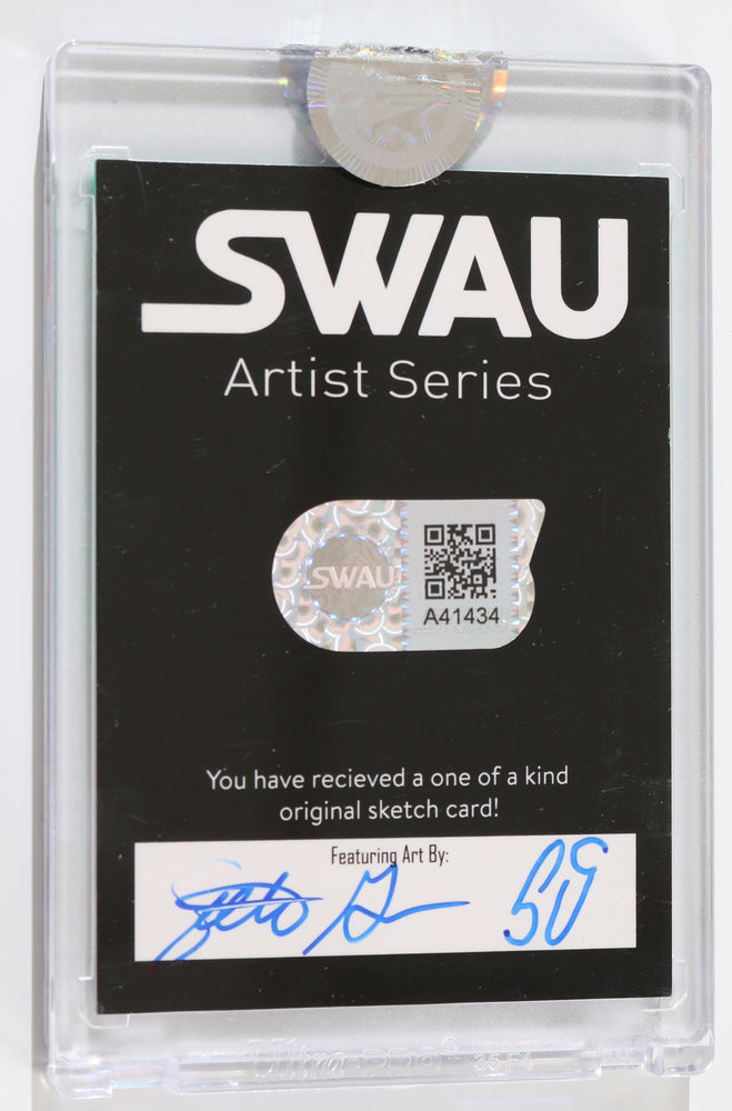 
                  
                    Chris Bartlett as RA-7 in Star Wars: The Mandalorian (Encapsulated) Signed SWAU Artist Series Trading Card
                  
                