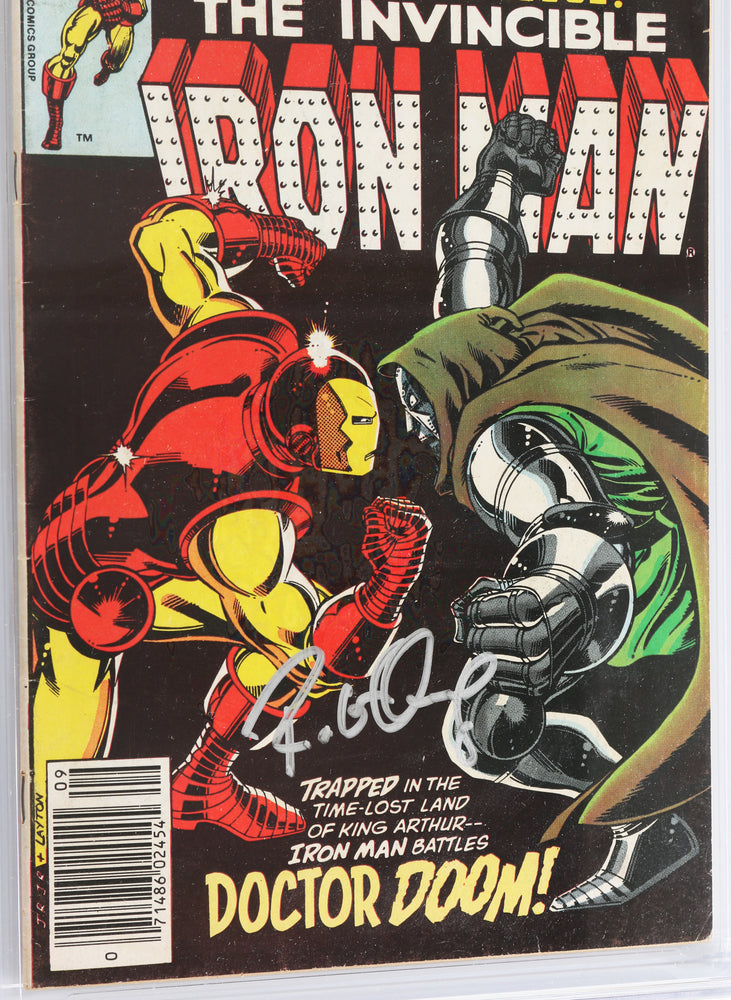 
                  
                    Iron Man #150 - Signed by Iron Man and Doctor Doom Actor: Robert Downey Jr. (CGC Signature Series 6.0) 1981
                  
                