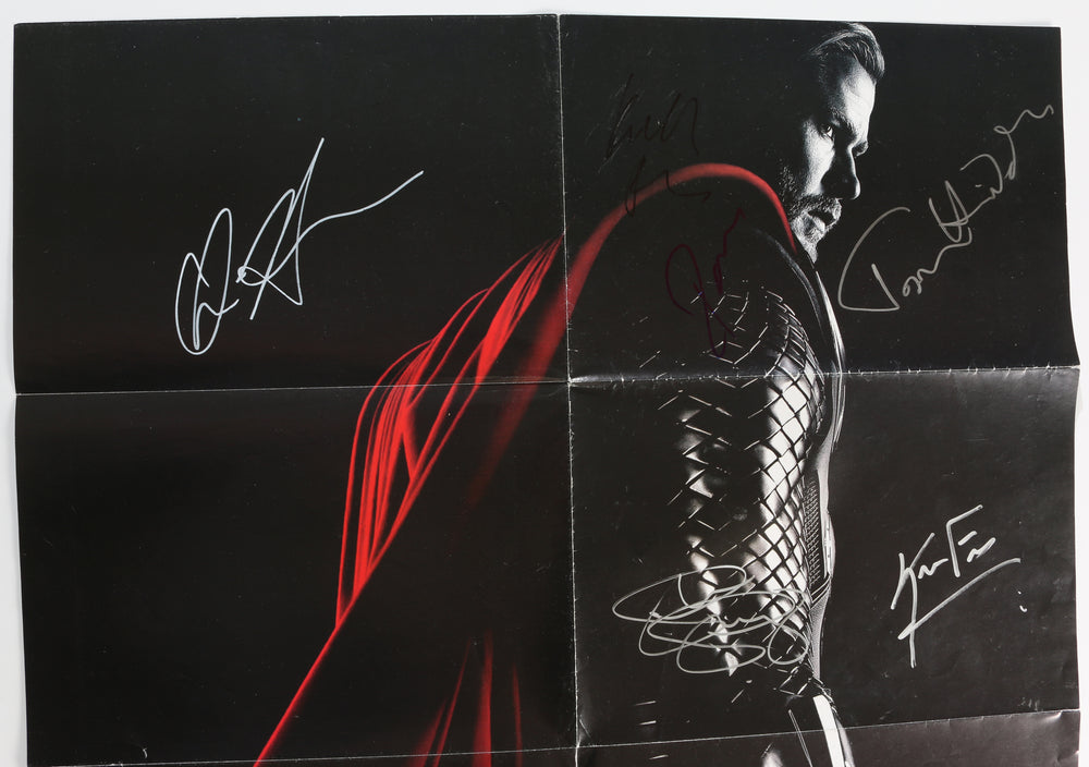 
                  
                    Thor 22x30 Folded Poster Cast Signed by Chris Hemsworth, Tom Hiddleston, Idris Elba, Kenneth Branagh, Stellan Skarsgard, & Kevin Feige
                  
                
