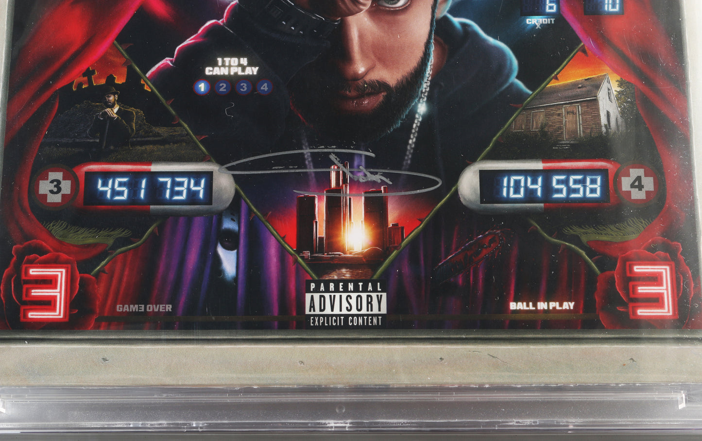 
                  
                    Curtain Call 2 12" Orange Fluorescent [Sealed] Vinyl Record (SWAU / PSA / VMG Encapsulated 8.5) Signed by Eminem
                  
                
