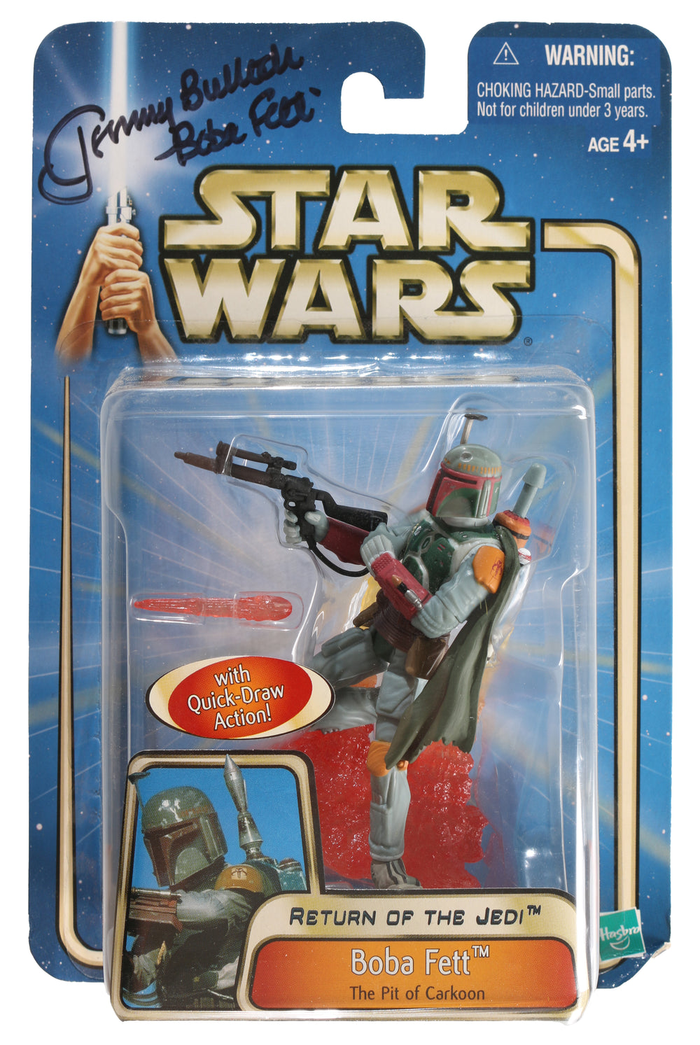 Jeremy Bulloch as Boba Fett in Star Wars: Return of the Jedi Hasbro Signed Action Figure