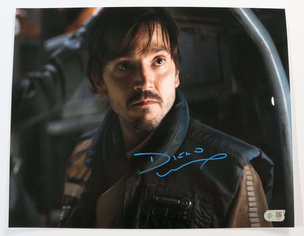 Diego Luna as Cassian Andor in Rogue One: A Star Wars Story (SWAU) Signed 16x20 Photo