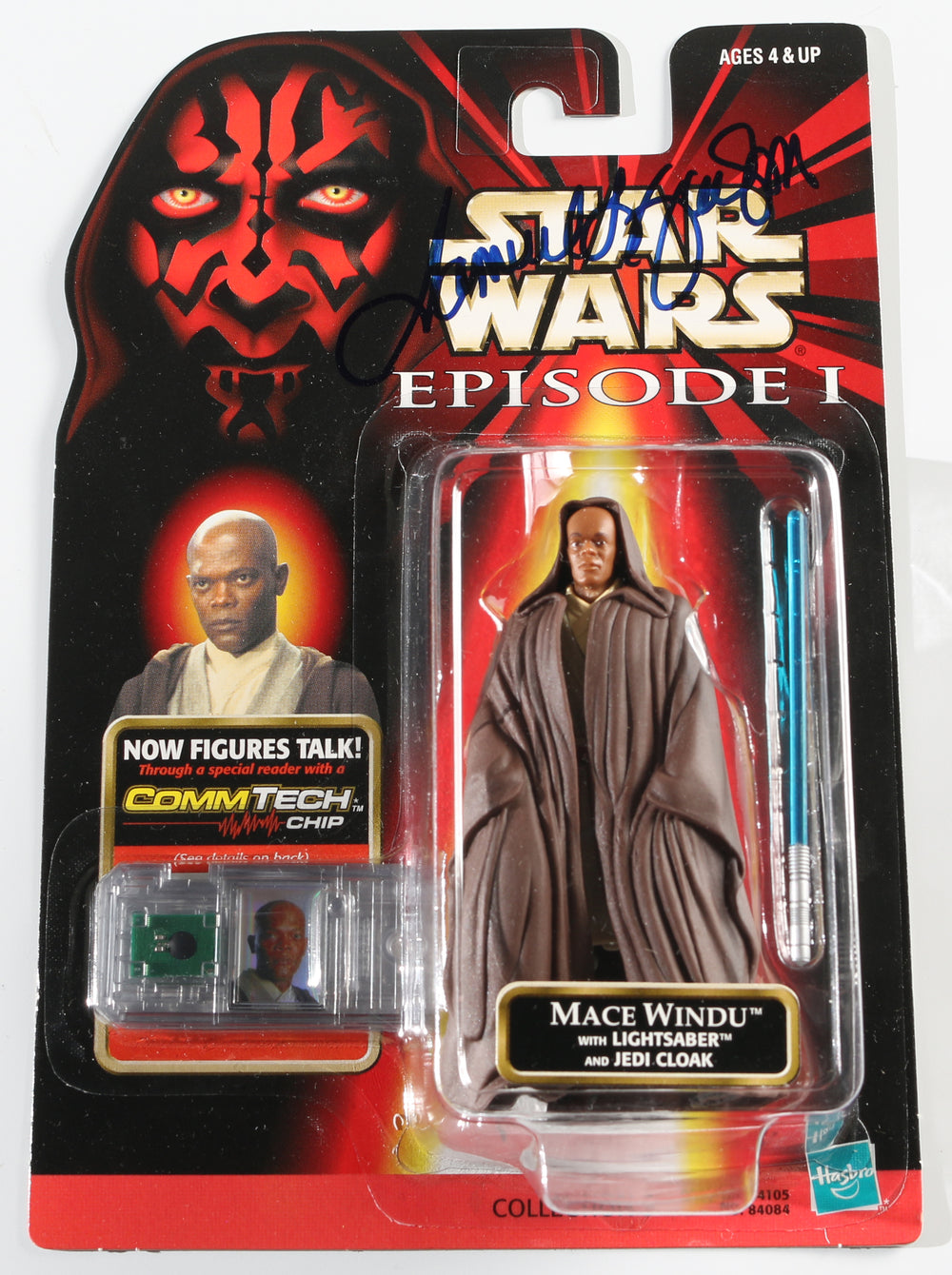 Samuel L. Jackson as Mace Windu in Star Wars Episode I: The Phantom Menace Signed Hasbro Action Figure