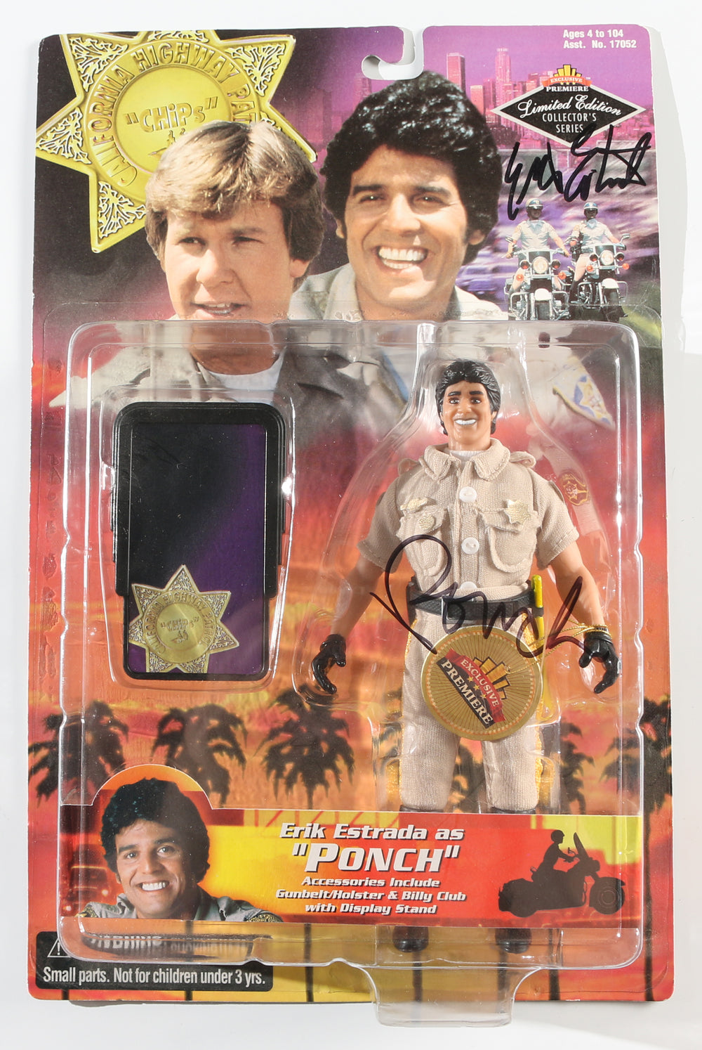 Erik Estrada as Ponch in CHiPs Signed Exclusive Premiere Action Figure with Character Name