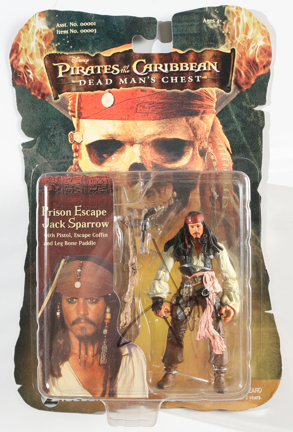 Johnny Depp as Captain Jack Sparrow in Pirates of the Caribbean: Dead Man's Chest Signed Zizzle Action Figure
