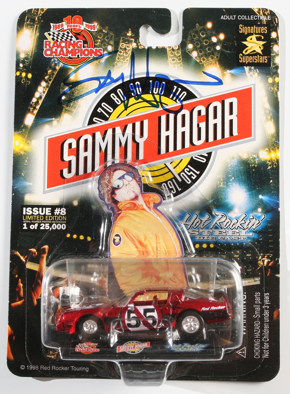 Sammy Hagar Singer Songwriter from Van Halen Signed Racing Champions Die Cast Car Collectible
