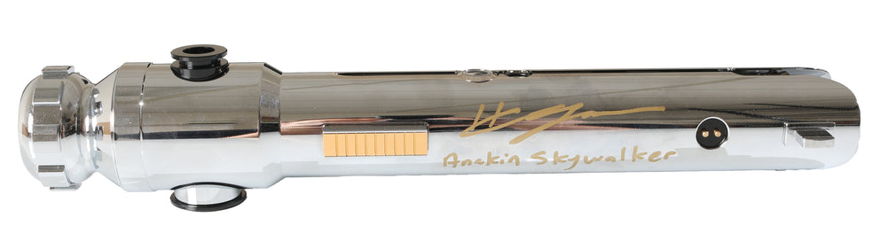 Anakin Skywalker from Star Wars: Ahsoka Prop Replica Lightsaber (Official Pix) Signed by Hayden Christensen with Character Name