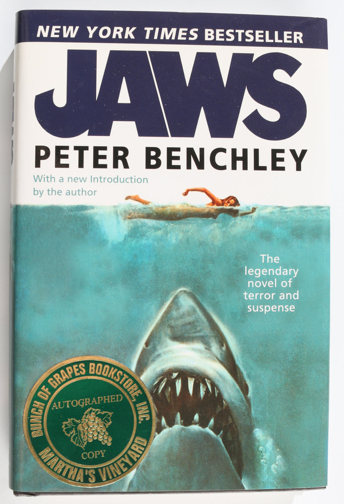 
                  
                    Peter Benchley Jaws Author Signed Hardcover Book with Shark Sketch
                  
                