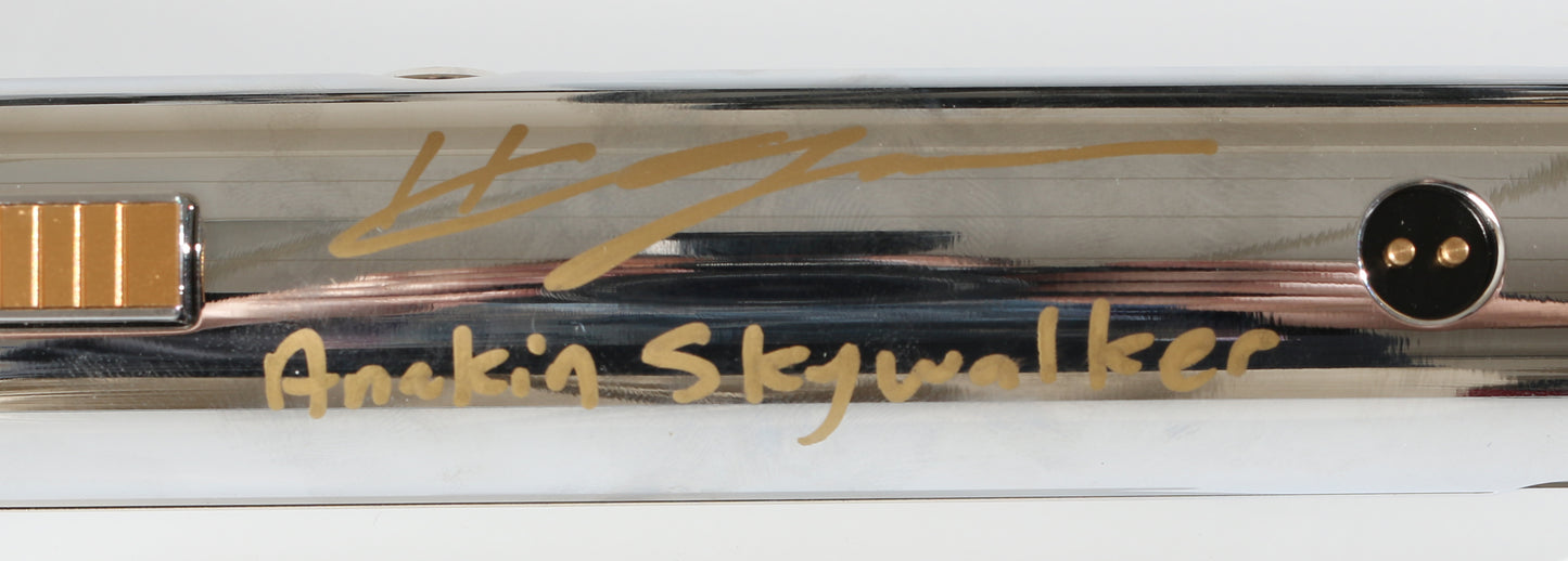 
                  
                    Anakin Skywalker from Star Wars: Ahsoka Prop Replica Lightsaber (Official Pix) Signed by Hayden Christensen with Character Name
                  
                