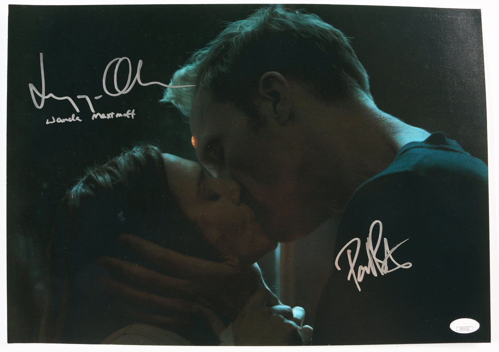 Elizabeth Olsen as Wanda & Paul Bettany as Vision in WandaVision (JSA) Signed 11x16 Photo with Character Name