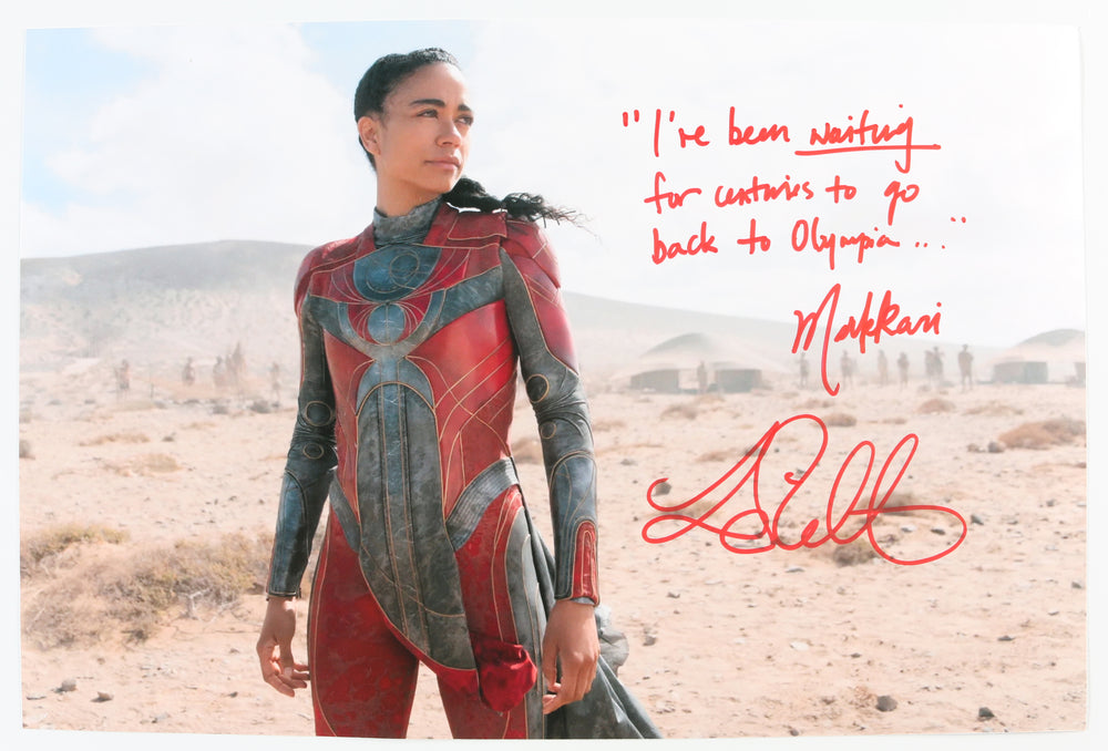 Lauren Ridloff as Makkari in Eternals Signed 12x18 Photo with Character Name & Quote