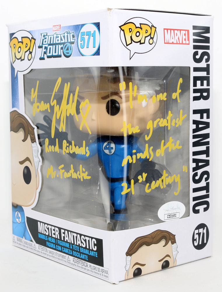 
                  
                    Ioan Gruffudd as Reed Richards / Mr. Fantastic in Fantastic Four (JSA) Signed Funko POP! #571 with Character Name & Quote
                  
                