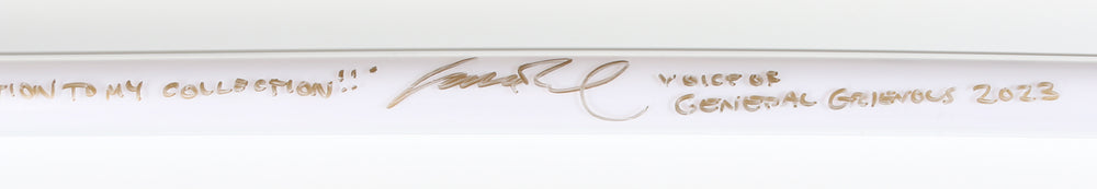 
                  
                    Ahsoka Tano from Star Wars: Rebels & the Mandalorian Disney Galaxy's Edge Prop Replica Legacy Lightsaber Signed by Ashley Eckstein & Rosario Dawson with Lightsaber Blade Signed by Matthew Wood with Character Names & Quote SET
                  
                