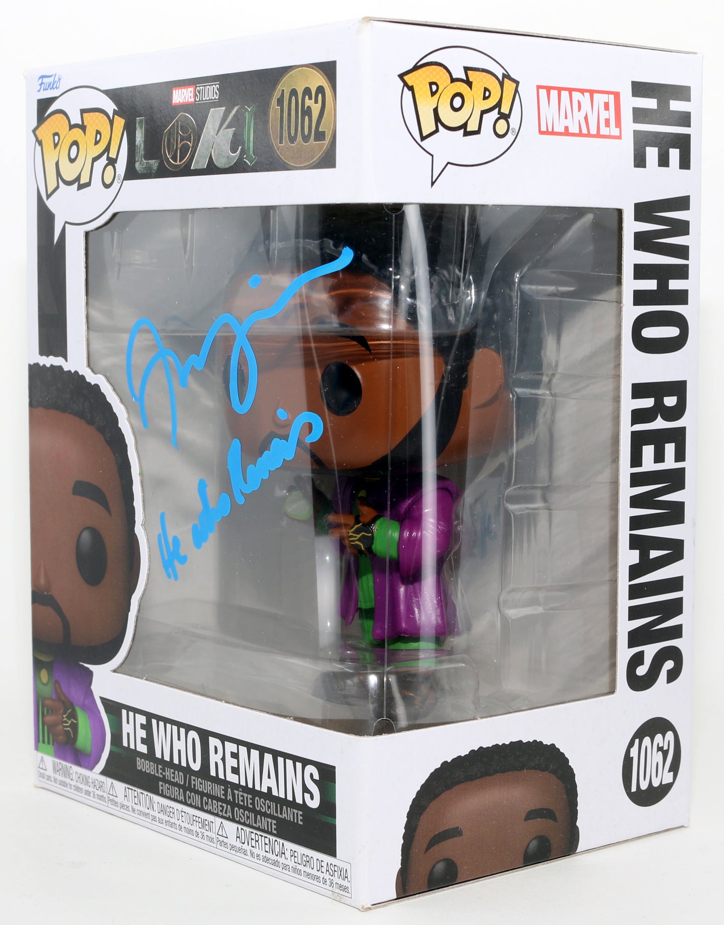 
                  
                    Jonathan Majors as He Who Remains in Loki Signed Funko POP! #1062 with Character Name
                  
                