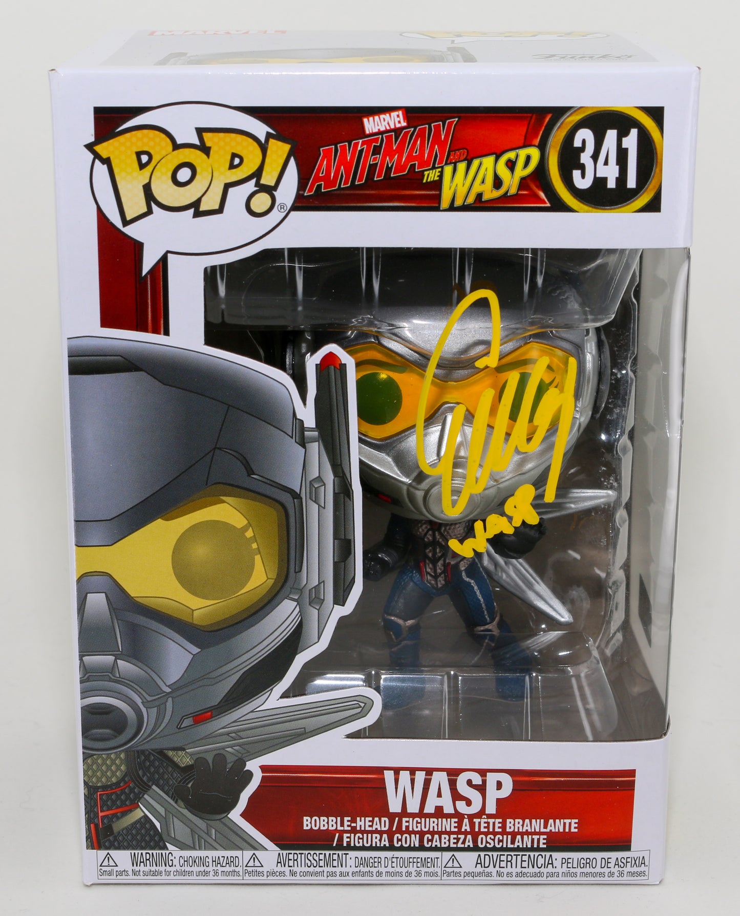 
                  
                    Evangeline Lilly as Wasp in Ant-Man and The Wasp (Celebrity Authentics) Signed Funko POP! #341 with Character Name
                  
                