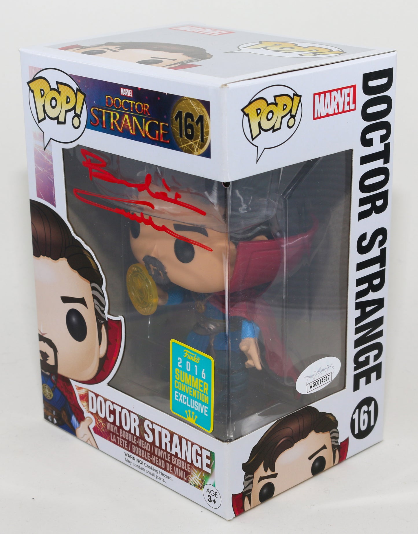 
                  
                    Benedict Cumberbatch as Doctor Strange in Doctor Strange 2016 Summer Convention Exclusive (JSA) Signed Funko POP! #161
                  
                