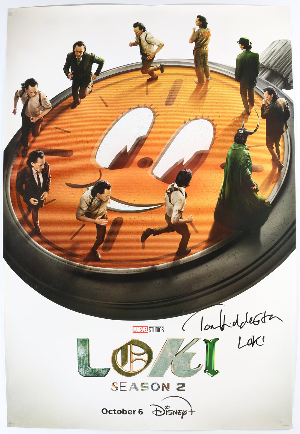 Tom Hiddleston as Loki in Loki Season 2 Signed 27x40 Poster with Character Name