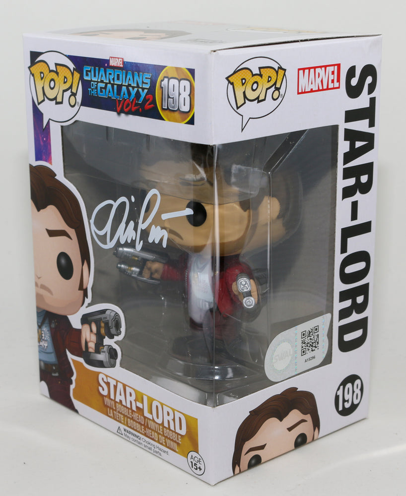 
                  
                    Chris Pratt as Star-Lord in Guardians of the Galaxy Vol. 2 (SWAU) Signed Funko POP! #198
                  
                