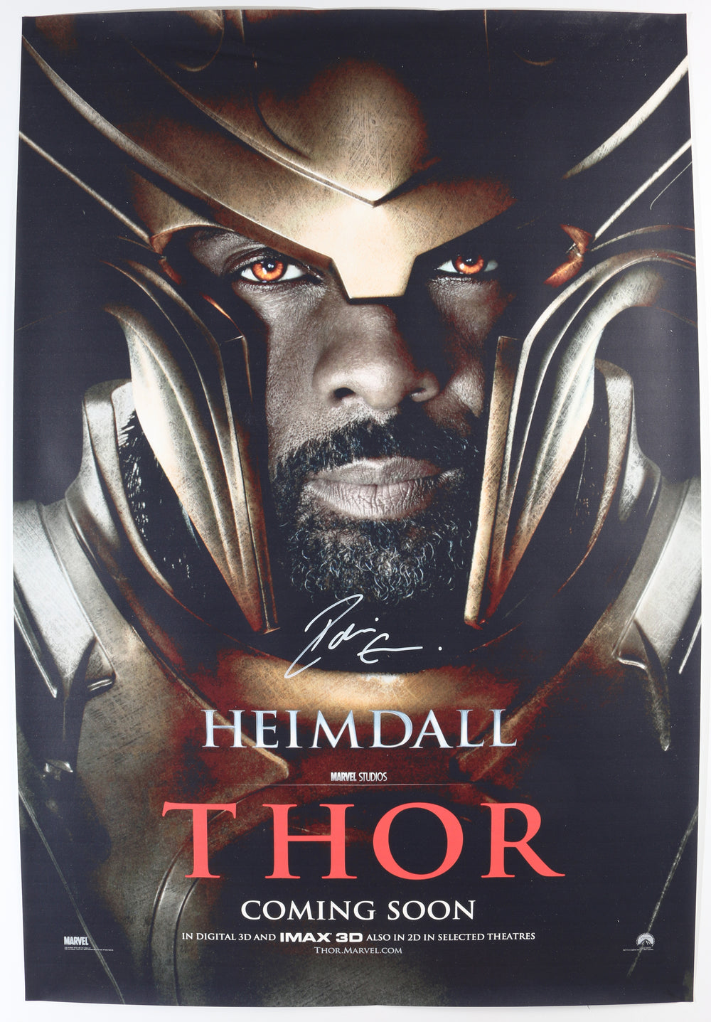Idris Elba as Heimdall in Thor Signed 27x40 Poster