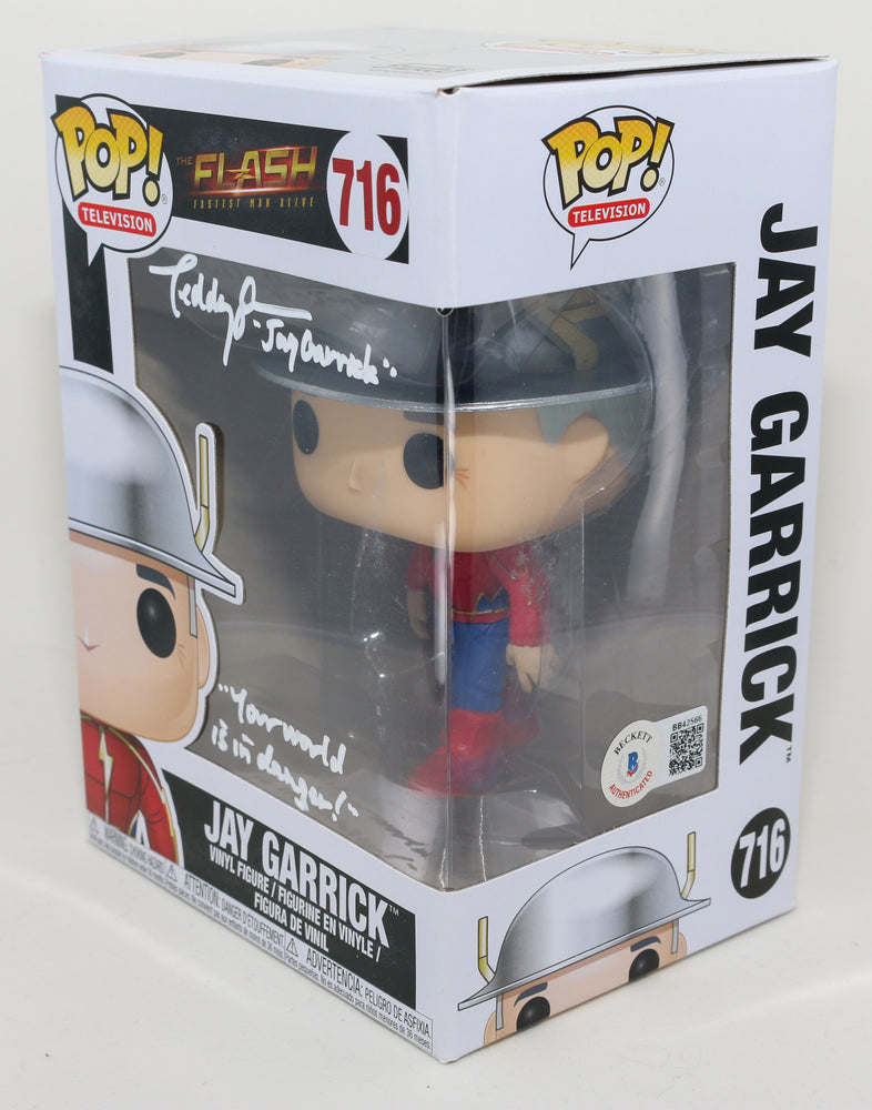 
                  
                    Teddy Sears as Jay Garrick in CW's The Flash (Beckett) Signed Funko POP! #716 with Character Name and Quote
                  
                