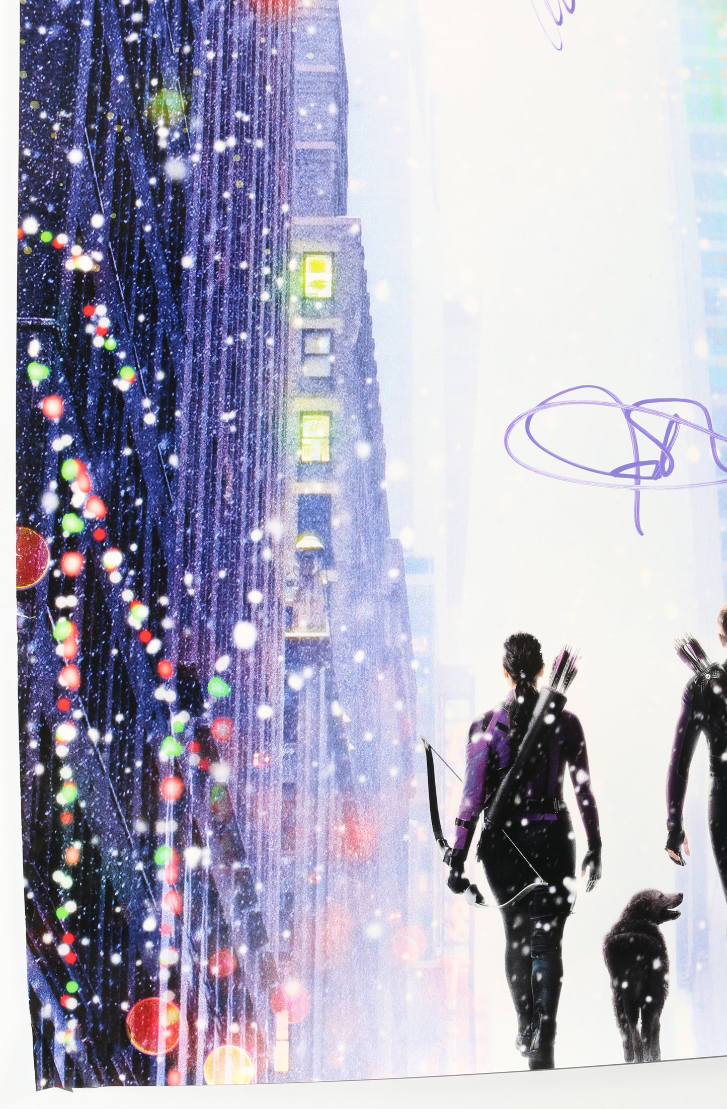 
                  
                    Jeremy Renner as Clint Barton & Alaqua Cox as Maya Lopez in Hawkeye Signed 27x40 Poster
                  
                