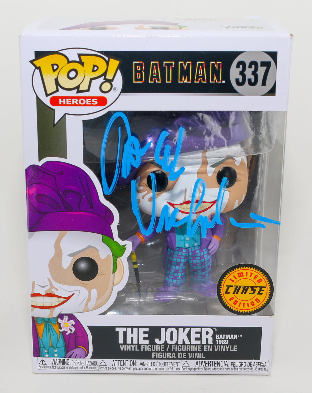 Jack Nicholson as The Joker in Tim Burton's Batman 1989 Signed POP! Funko #337 Chase Variant