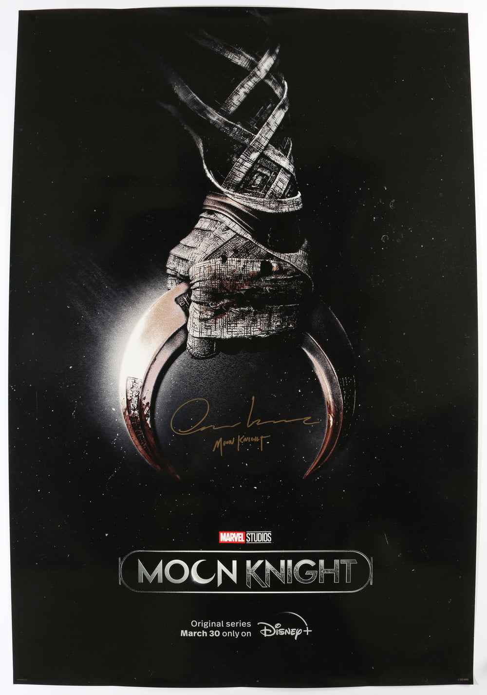 Oscar Isaac as Moon Knight in Moon Knight Signed 27x40 Poster with Character Name