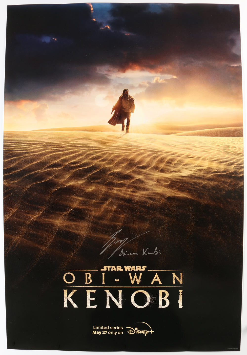 Ewan McGregor as Obi-Wan Kenobi in Star Wars: Obi-Wan Kenobi Signed 27x40 Poster with Character Name